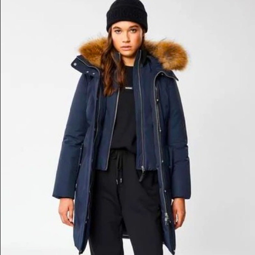 MACKAGE HARLOWE - DOWN COAT WITH REMOVABLE NATURAL FUR